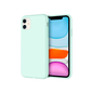 CARATULA SILICON TIPO ORIGINAL S/LOGO IPHONE 11 MENTA
