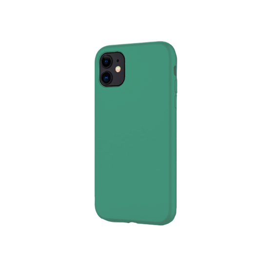 CARATULA SILICON TIPO ORIGINAL S/LOGO IPHONE 11 VERDE OLIVO