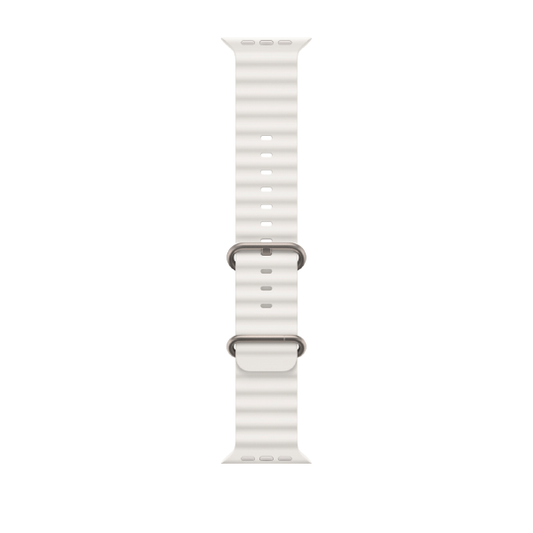 CORREA SILICON TIPO OCEAN APPLE WATCH ULTRA 45-49mm BLANCO