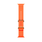 CORREA SILICON TIPO OCEAN APPLE WATCH ULTRA 45-49mm NARANJA