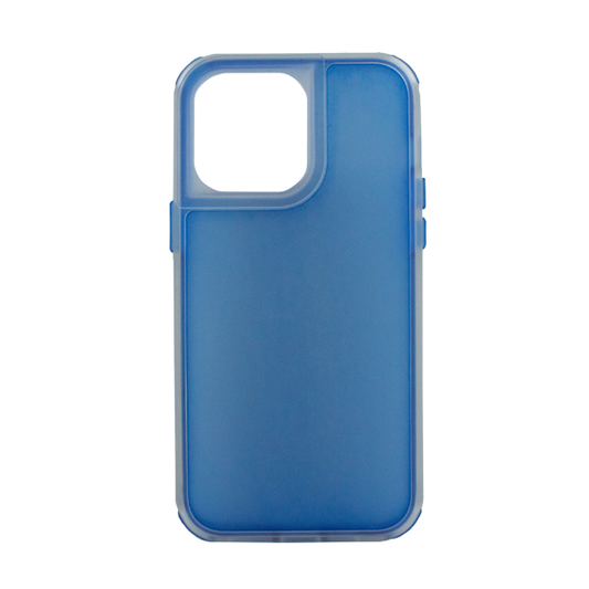 CARATULA 2 EN 1 COLOR CASE IPHONE 14 PRO MAX AZUL