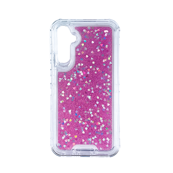 CARATULA ACRILICO 3 EN 1 SAMSUNG A54 5G BRILLOS/LILA