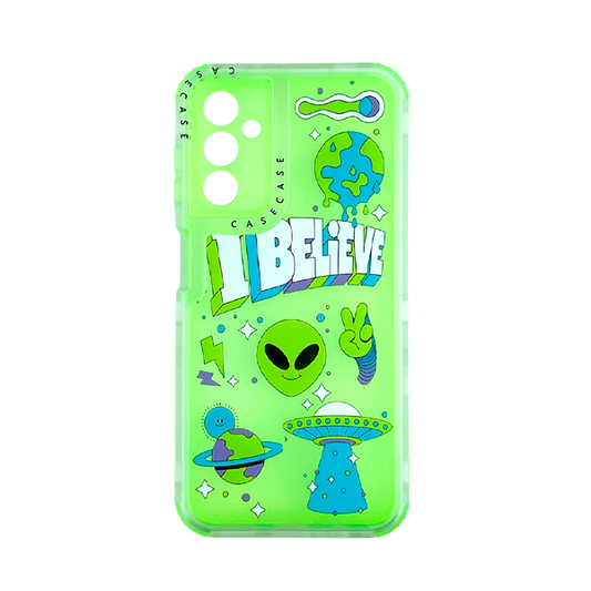 ESTUCHE 3 EN 1 SAMSUNG A14 5G DISENO I BELIEVE VERDE