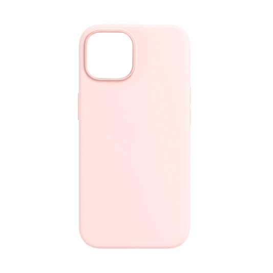 CARATULA SILICON TIPO ORIGINAL S/LOGO IPHONE 15/14/13 ROSA