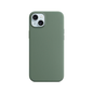 CARATULA SILICON TIPO ORIGINAL S/LOGO IPHONE 15/14/13 VERDE OLIVO