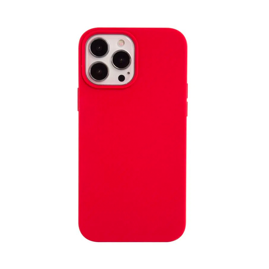 CARATULA SILICON TIPO ORIGINAL S/LOGO IPHONE 14 PRO MAX ROJO