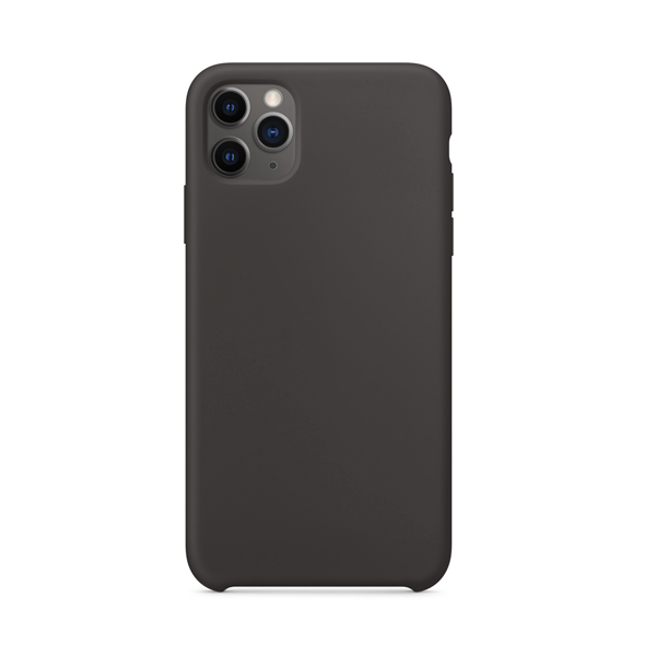 CARATULA SILICON TIPO ORIGINAL S/LOGO IPHONE 11 NEGRO
