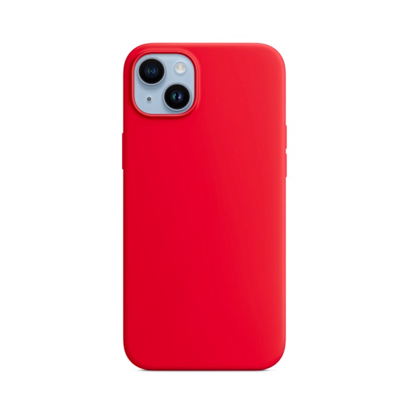 CARATULA SILICON TIPO ORIGINAL S/LOGO IPHONE 11 ROJO