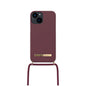 CARATULA NECKLACE CASE IPHONE 12/12 PRO DEEP CHERRY BLACK ID OF SW