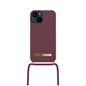 CARATULA NECKLACE CASE IPHONE 13 PRO MAX/12 PRO MAX DEEP CHERRY BLACK ID OF SW