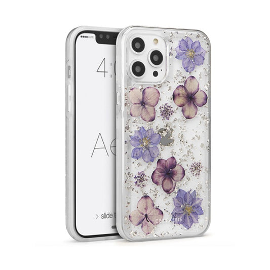 CARATULA AERO REAL FLOWERS IPHONE 13 PRO MAX/12 PRO MAX MEADOW PURPLE 33-0338001