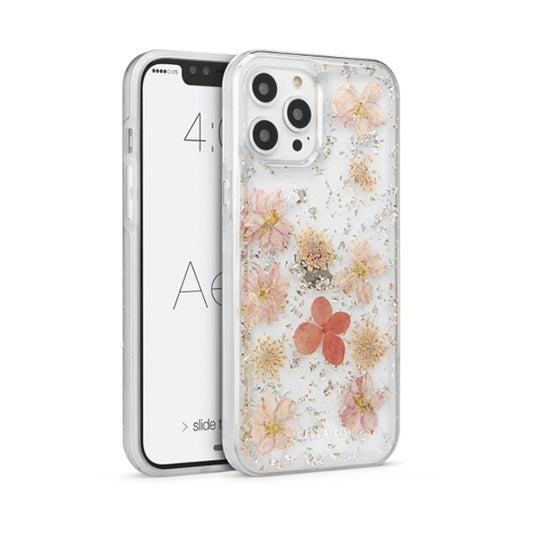 CARATULA AERO REAL FLOWERS IPHONE 13 PRO MAX/12 PRO MAX ROSEY PINK 33-0338003