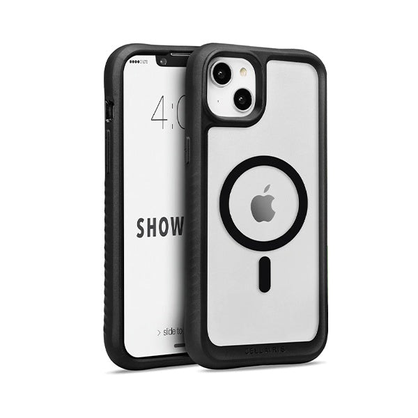CARATULA SHOWCASE GRIP MAGSAFE IPHONE 15/14 PLUS NEGRA/CLEAR 40-0058004