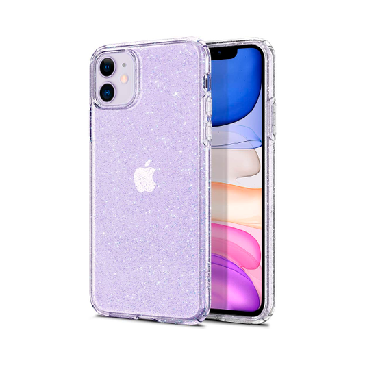 CARATULA AERO GLITTER IPHONE 15/14 PLUS TRANSPARENTE 33-0351011