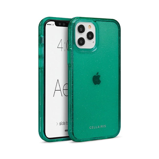 CARATULA AERO GLITTER IPHONE 14 PRO MAX VERDE 33-0352009