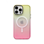 CARATULA SHOX OMBRE MAGSAFE IPHONE 15 PRO MAX AMARILLO/ROSA 83-0210004R