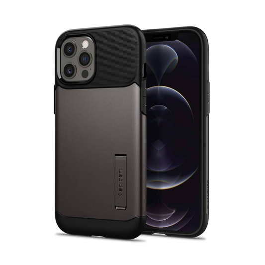 CARATULA SLIM ARMOR SPIGEN IPHONE 12/12 PRO NEGRA