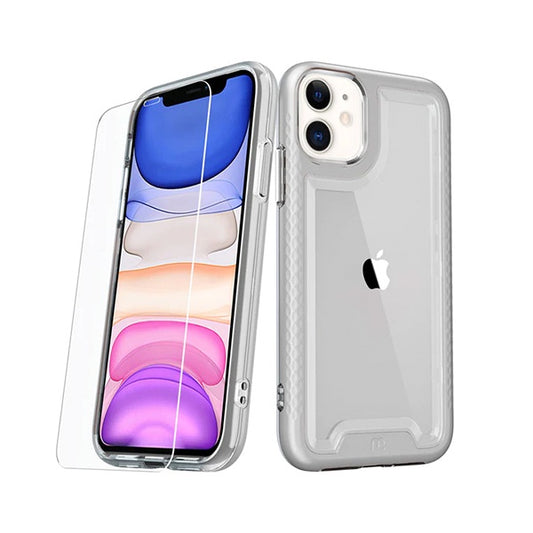 CARATULA LUX IPHONE 11 PLATA MYBAT PRO