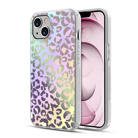 CARATULA MOOD IPHONE 13 HOLOGRAPHIC LEOPARD MYBAT PRO