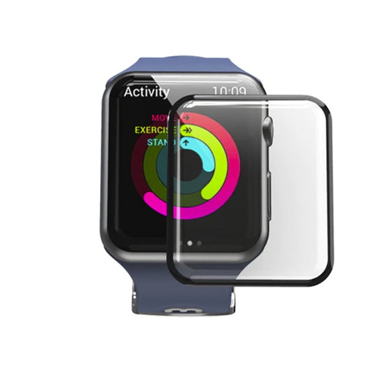 CARATULA ELECTROPLATING C/TEMPLADO APPLE WATCH 7/8 41mm TRANSPARENTE