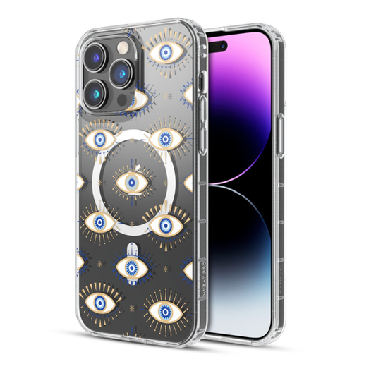 CARATULA MOOD MAGSAFE IPHONE 14 PRO MAX EVIL EYE MYBAT PRO