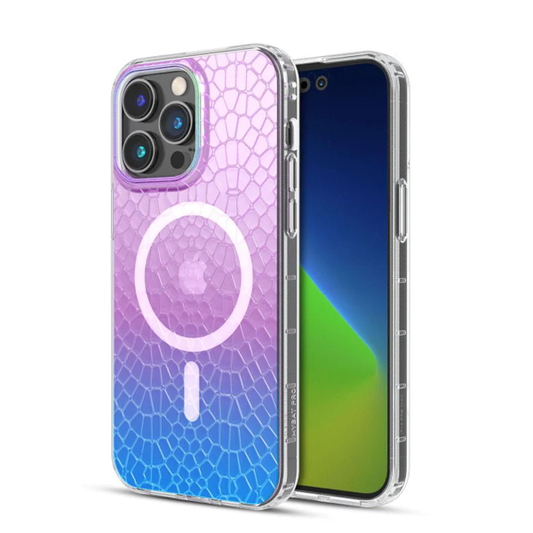 CARATULA MOOD MAGSAFE IPHONE 14 PRO MAX IRIDESCENT SNAKE MYBAT PRO