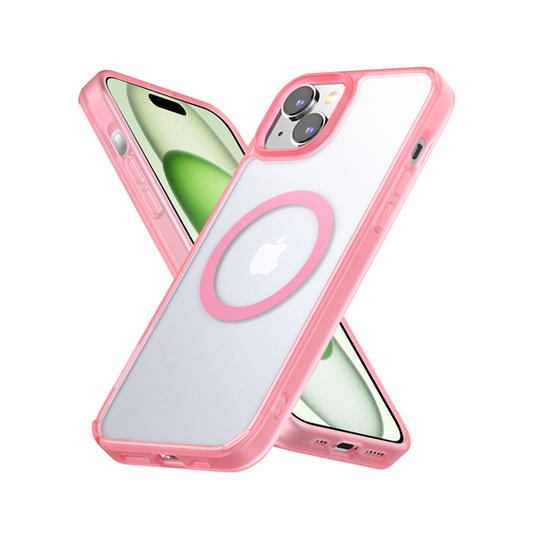 CARATULA LUNAR MAGSAFE IPHONE 15/14/13 ROSE MYBAT PRO