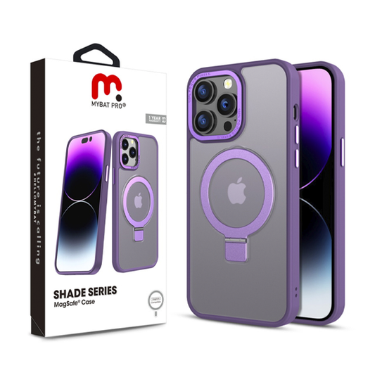 CARATULA SHADE MAGSAFE RING STAND IPHONE 14/13 MORADA MYBAT PRO