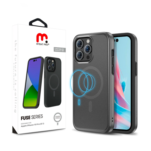 CARATULA FUSE MAGSAFE IPHONE 14 PRO MAX NEGRA MYBAT PRO