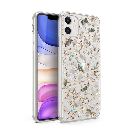 CARATULA REFINE IPHONE 11 PLATA CRYSTALS