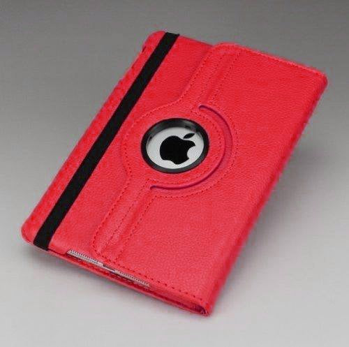 FUNDA VINIL ROTABLE IPAD MINI 1/2/3 ROJA (6697271361744)
