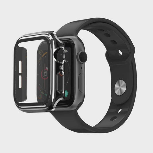 CARATULA ELECTROPLATING C/TEMPLADO APPLE WATCH ULTRA 49mm NEGRA