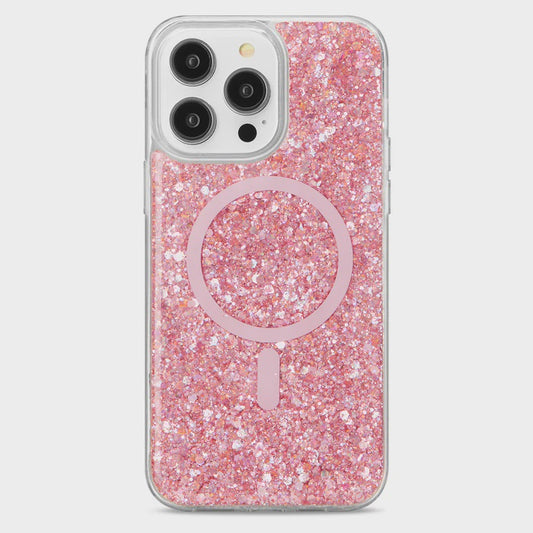 CARATULA SHOWCASE SLIM GLAM MAGSAFE IPHONE 15 PRO MAX ROSA 40-0080001R