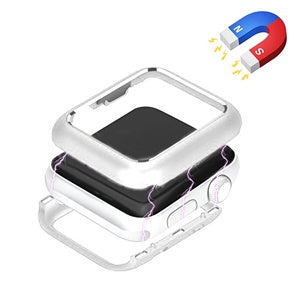 CARATULA MAGNETICA APPLE WATCH 4 40mm PLATA (6697014788304)
