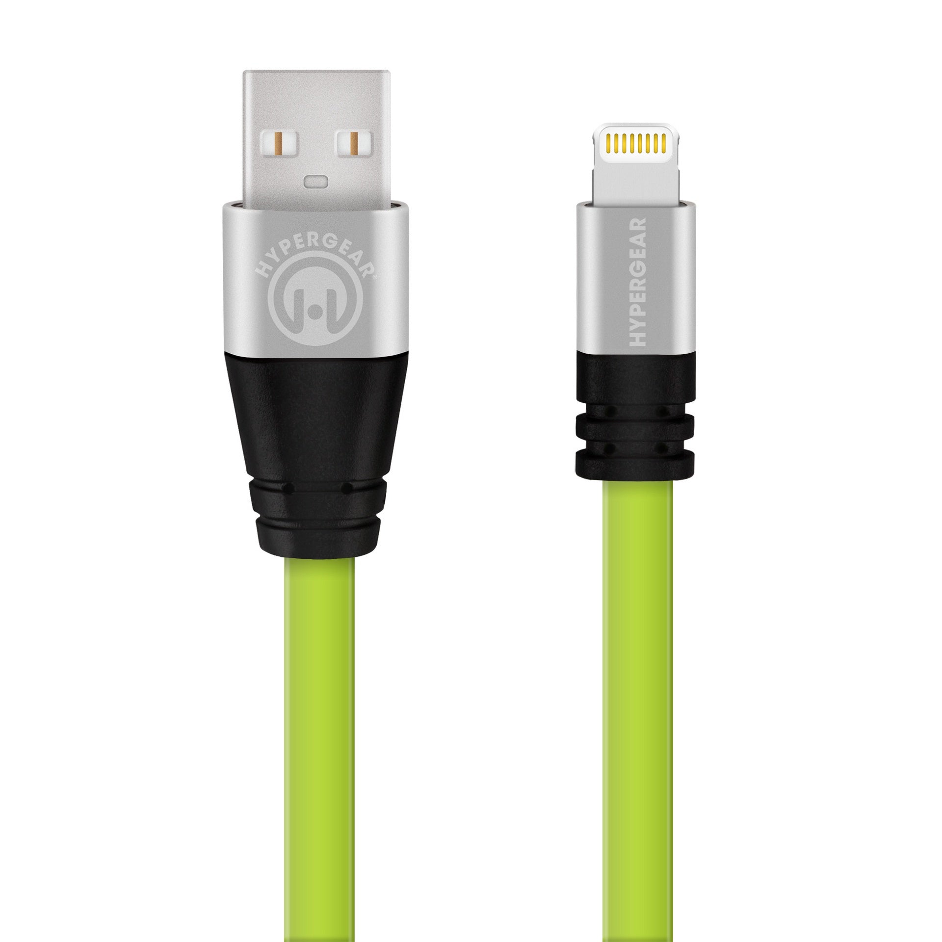 CABLE USB FLAT LIGHTNING VERDE 1.8 MTS HYPERGEAR (6697102508240)