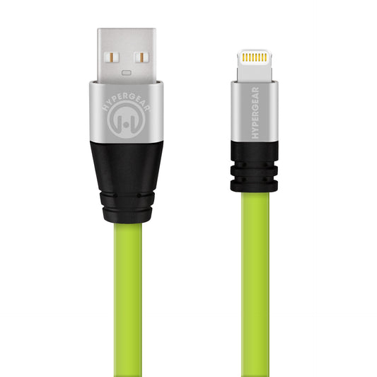 CABLE USB FLAT LIGHTNING VERDE 1.8 MTS HYPERGEAR (6697102508240)
