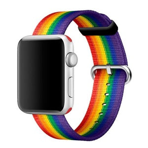 WATCH BAND NYLON APPLE WATCH 38/40mm ARCOIRIS 12-0003038R (6697052471504)