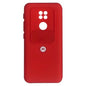 CARATULA SILICON C/PROTECTOR CAMARA MOTOROLA MOTO G9 PLAY ROJA